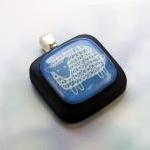 Little Blue Sheep on black ..
