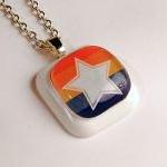 Retro Colorful Star pendant