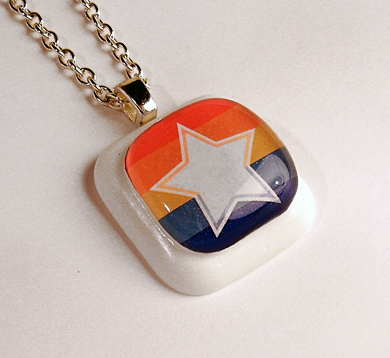 Retro Colorful Star pendant